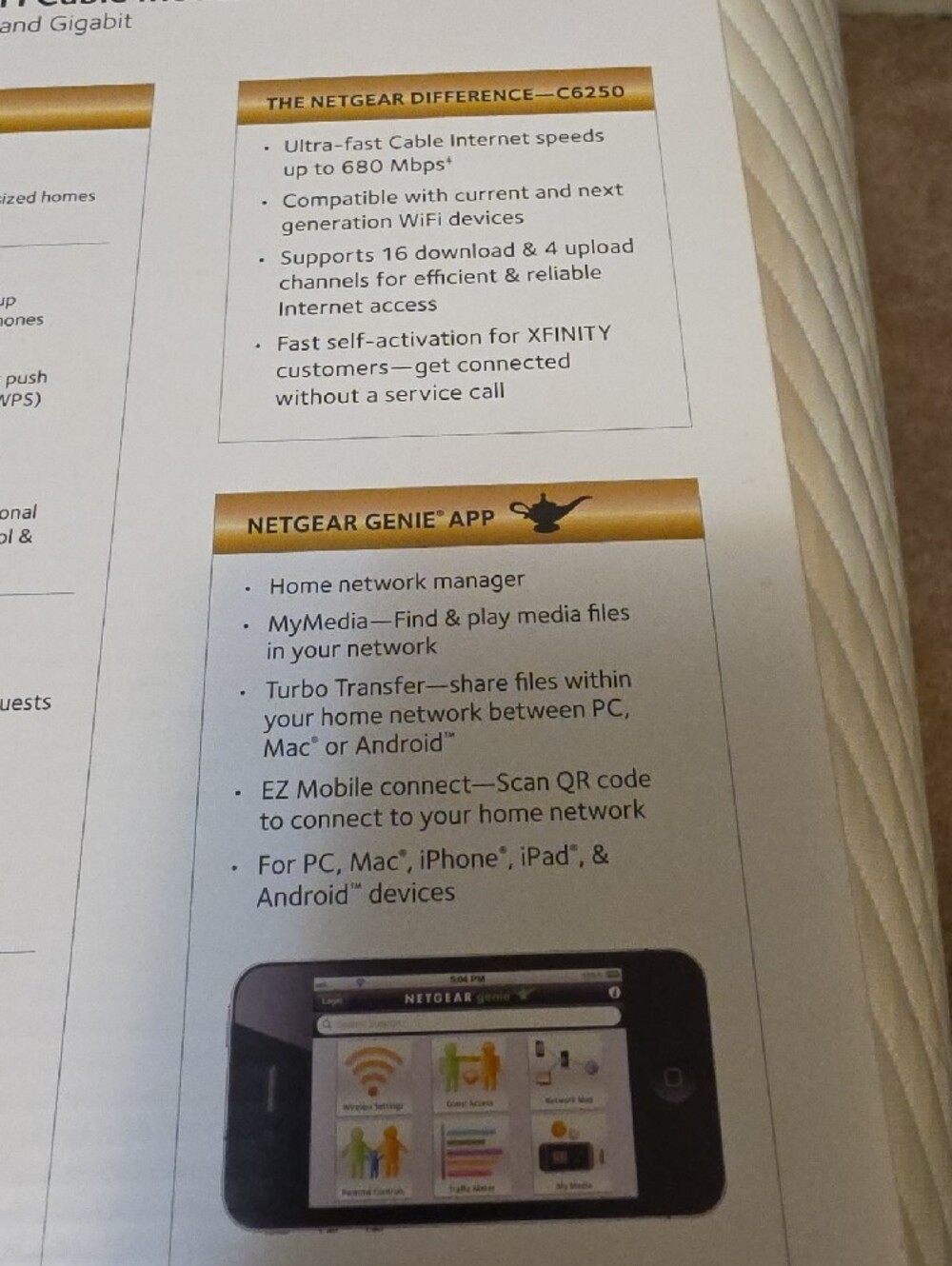 NETGEAR AC1600 WiFi Cable Modem Router - Picture 4 of 7